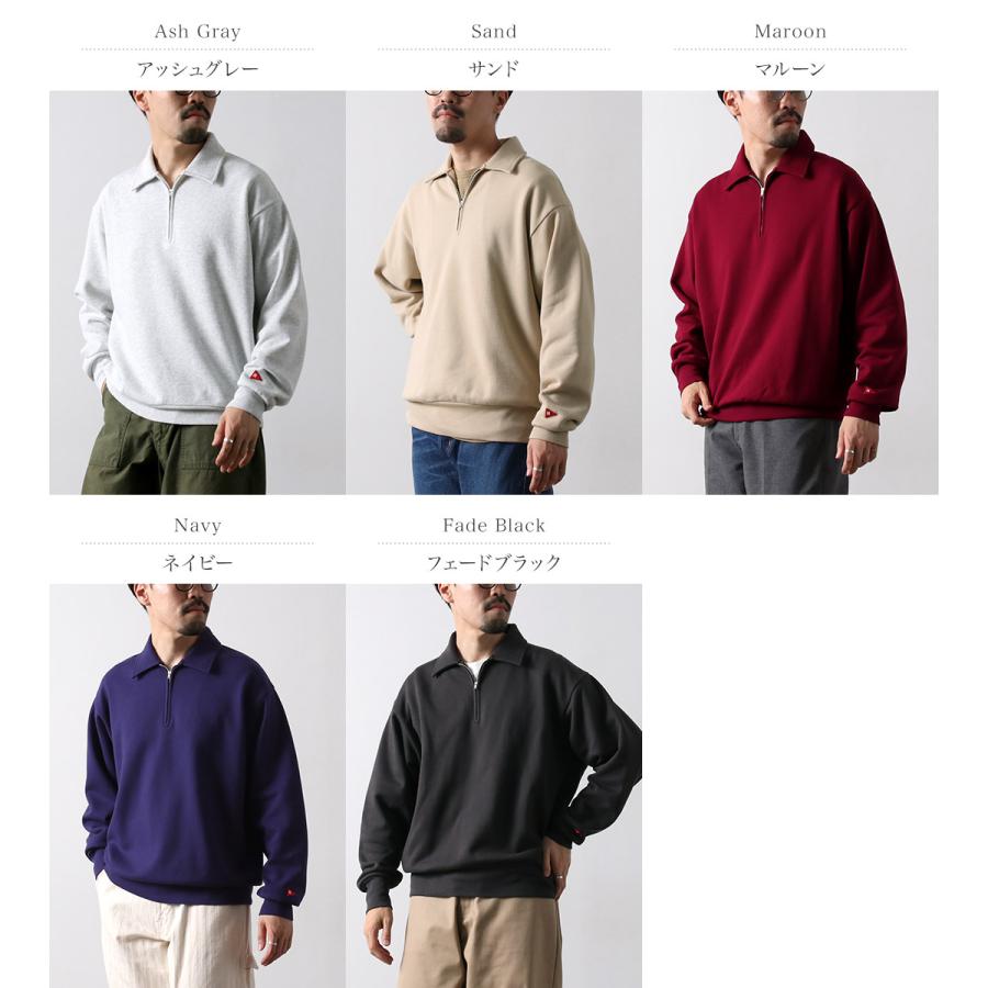 HEALTHKNIT（ヘルスニット） クラシックスウェット カラード ハーフジップ / メンズ 長袖 トレーナー 裏起毛 | Healthknit | 06