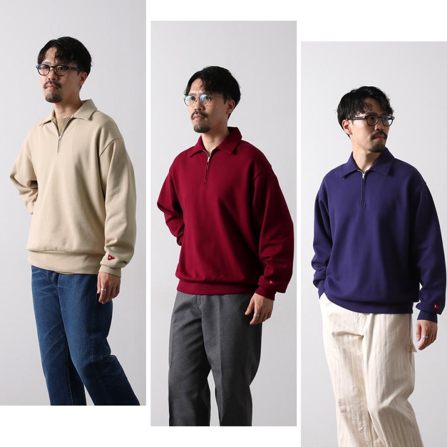 HEALTHKNIT（ヘルスニット） クラシックスウェット カラード ハーフジップ / メンズ 長袖 トレーナー 裏起毛 | Healthknit | 09