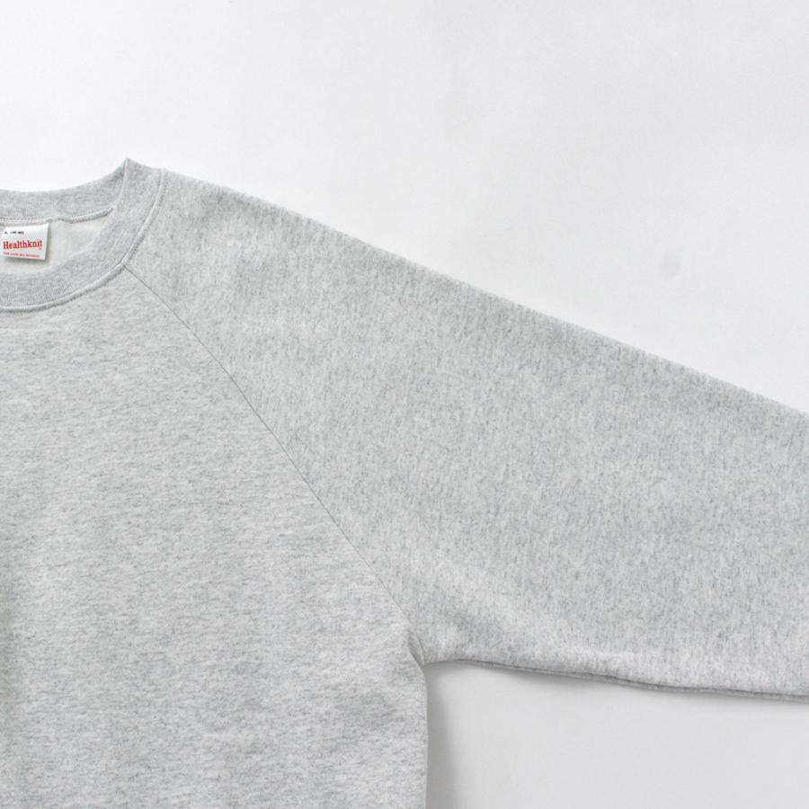 HEALTHKNIT（ヘルスニット） クラシック スウェット クルーネック / メンズ トレーナー 裏起毛 無地 ラグラン | Healthknit | 14