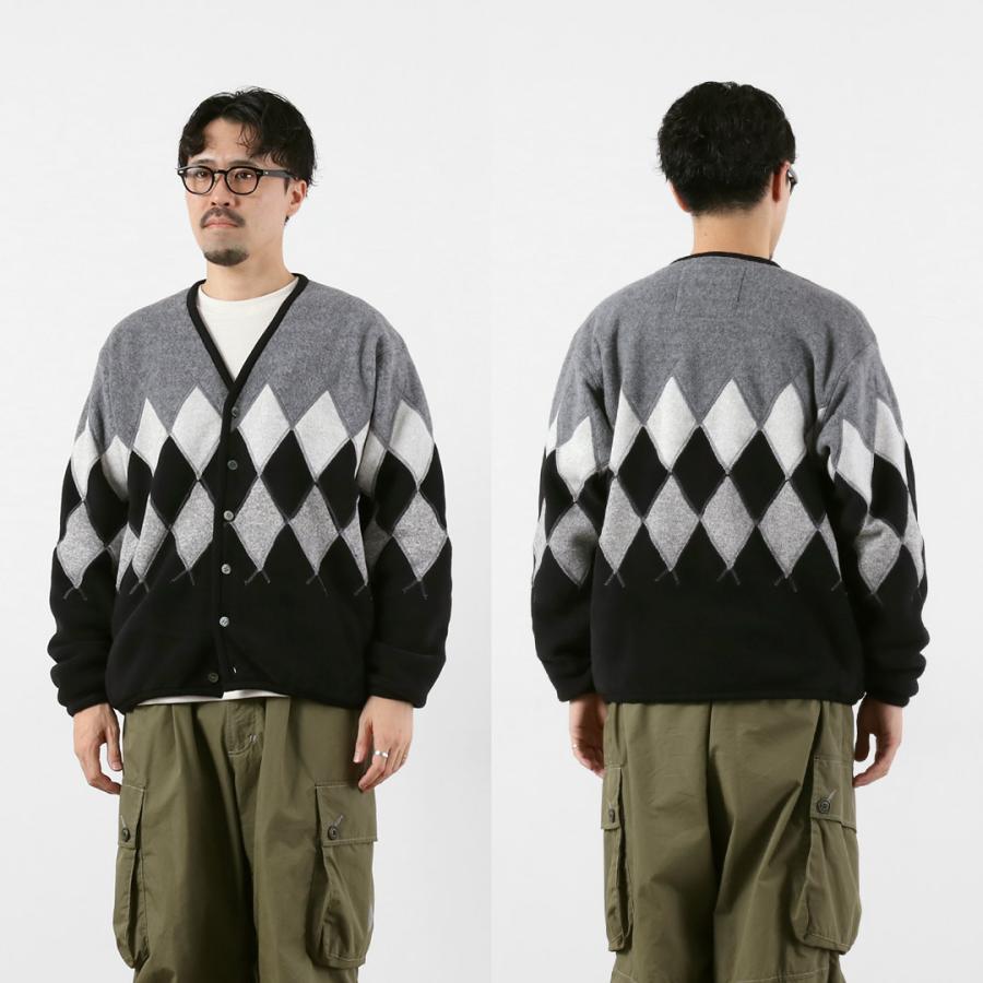BURLAP OUTFITTER（バーラップアウトフィッター） アーガイル フリースカーディガン / メンズ Vネック ARGYLE FLEECE CARDIGAN | BURLAP OUTFITTER | 15
