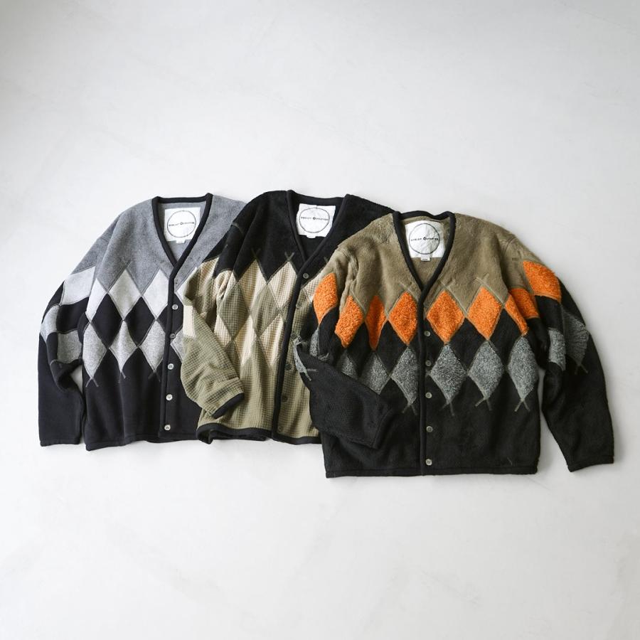 BURLAP OUTFITTER（バーラップアウトフィッター） アーガイル フリースカーディガン / メンズ Vネック ARGYLE FLEECE CARDIGAN | BURLAP OUTFITTER | 05
