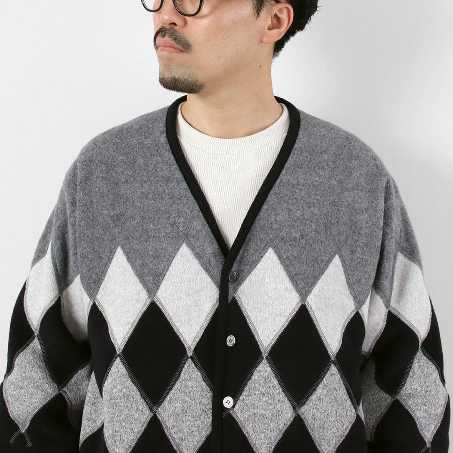 BURLAP OUTFITTER（バーラップアウトフィッター） アーガイル フリースカーディガン / メンズ Vネック ARGYLE FLEECE CARDIGAN | BURLAP OUTFITTER | 10