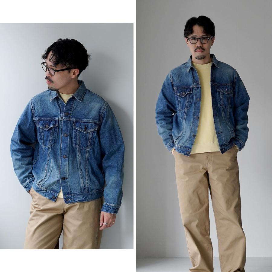 FOB FACTORY（FOBファクトリー） F2444 セルヴィッチ デニム 3rdジャケット ユーズド / Gジャン ライトアウター コットン メンズ | FOB FACTORY | 12