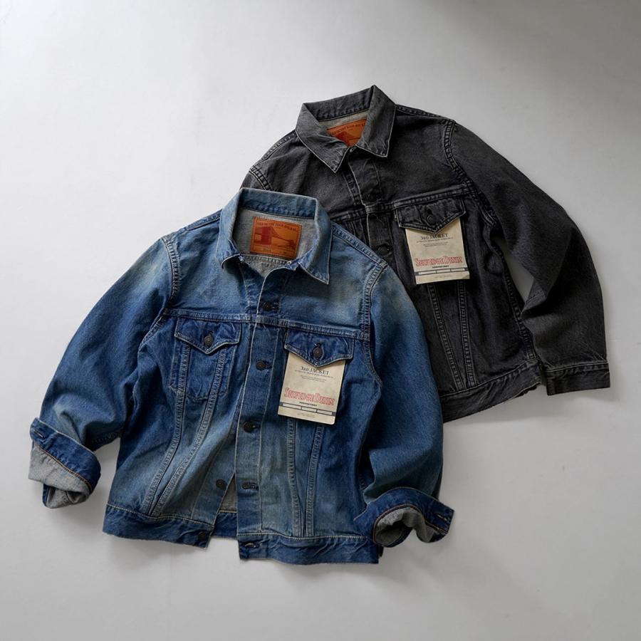 FOB FACTORY（FOBファクトリー） F2444 セルヴィッチ デニム 3rdジャケット ユーズド / Gジャン ライトアウター コットン メンズ | FOB FACTORY | 04