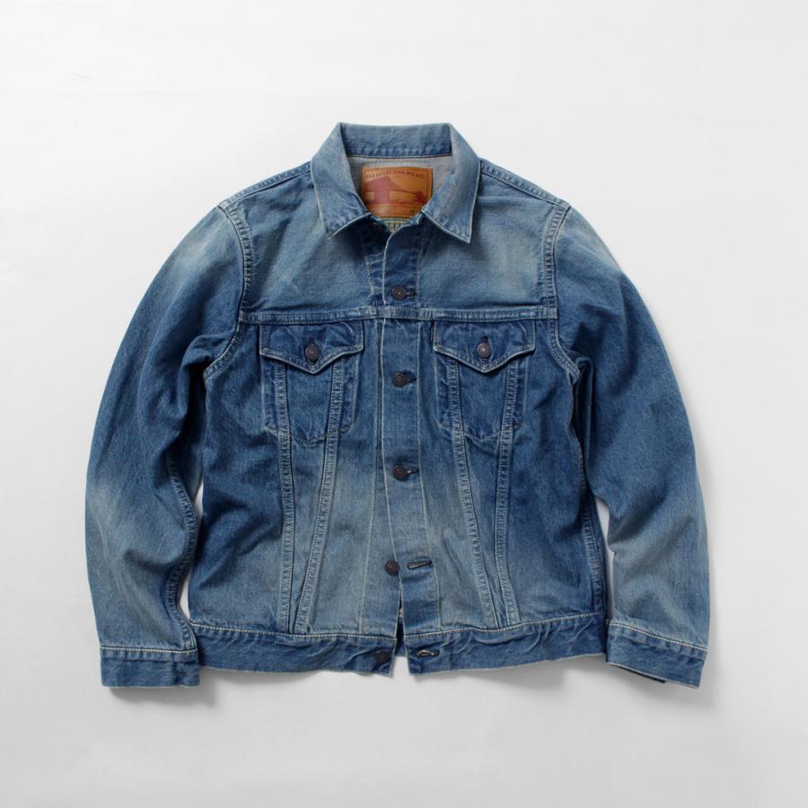 FOB FACTORY（FOBファクトリー） F2444 セルヴィッチ デニム 3rdジャケット ユーズド / Gジャン ライトアウター コットン メンズ | FOB FACTORY | 09