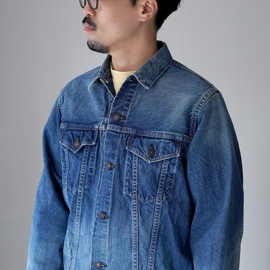 FOB FACTORY（FOBファクトリー） F2444 セルヴィッチ デニム 3rdジャケット ユーズド / Gジャン ライトアウター コットン メンズ | FOB FACTORY | 10