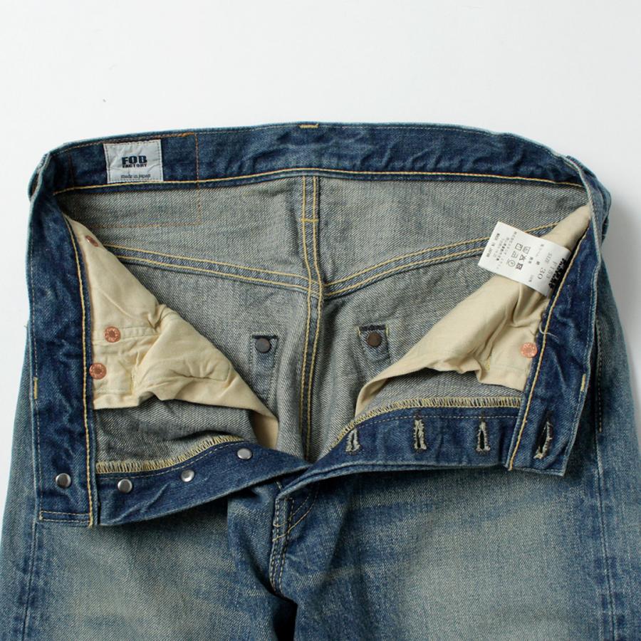 FOB FACTORY（FOBファクトリー） F153 セルヴィッチ デニム テーパード 5Pパンツ ユーズド / ジーンズ ジーパン 経年変化 | FOB FACTORY | 10