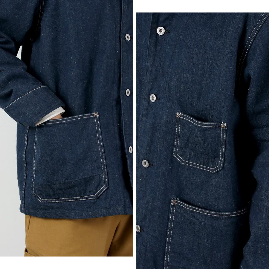FOB FACTORY（FOBファクトリー） F2456 デニム チョアジャケット ブランケットライナー / メンズ アウター ワーク 綿 日本製 | FOB FACTORY | 12