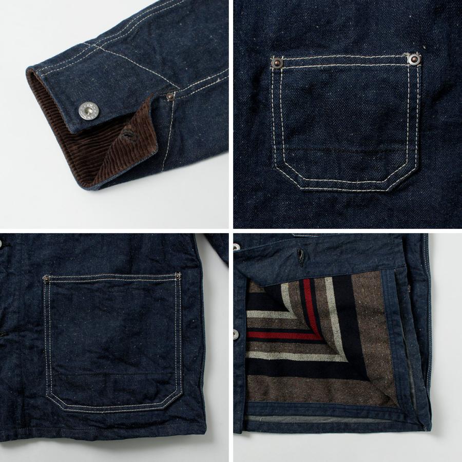 FOB FACTORY（FOBファクトリー） F2456 デニム チョアジャケット ブランケットライナー / メンズ アウター ワーク 綿 日本製 | FOB FACTORY | 17