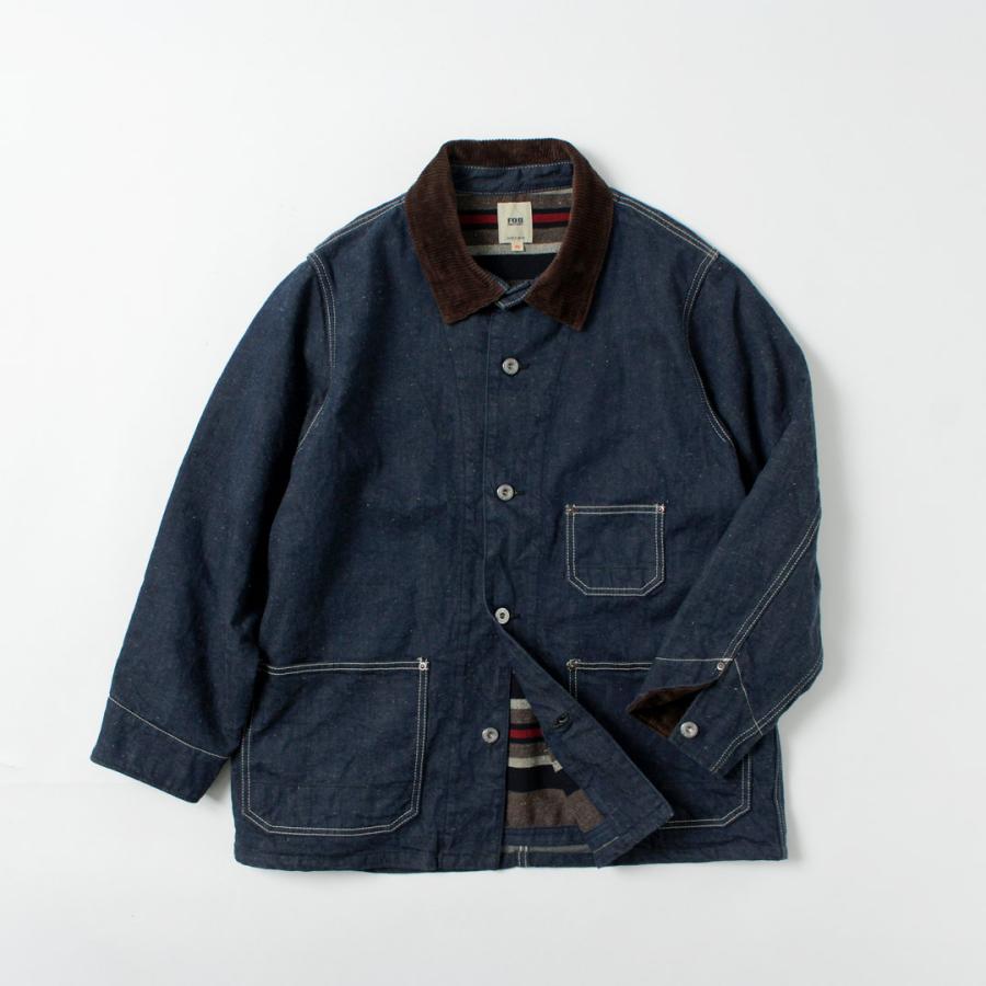 FOB FACTORY（FOBファクトリー） F2456 デニム チョアジャケット ブランケットライナー / メンズ アウター ワーク 綿 日本製 | FOB FACTORY | 02