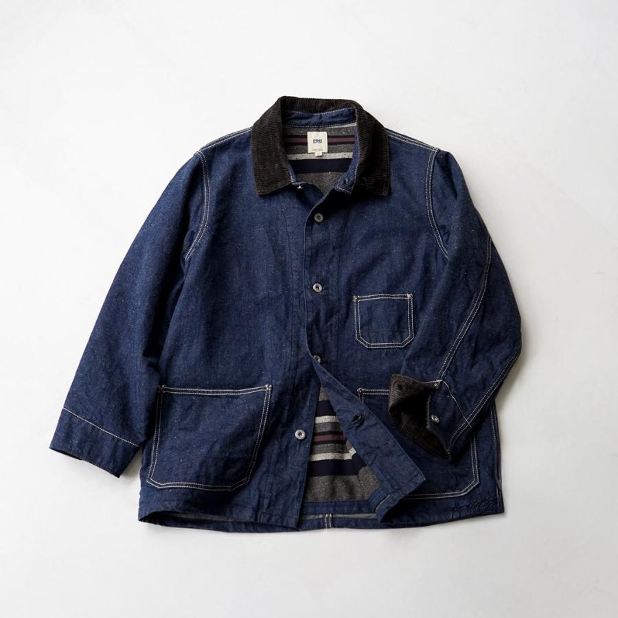 FOB FACTORY（FOBファクトリー） F2456 デニム チョアジャケット ブランケットライナー / メンズ アウター ワーク 綿 日本製 | FOB FACTORY | 02