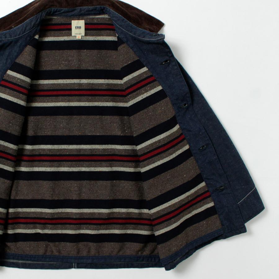 FOB FACTORY（FOBファクトリー） F2456 デニム チョアジャケット ブランケットライナー / メンズ アウター ワーク 綿 日本製 | FOB FACTORY | 05
