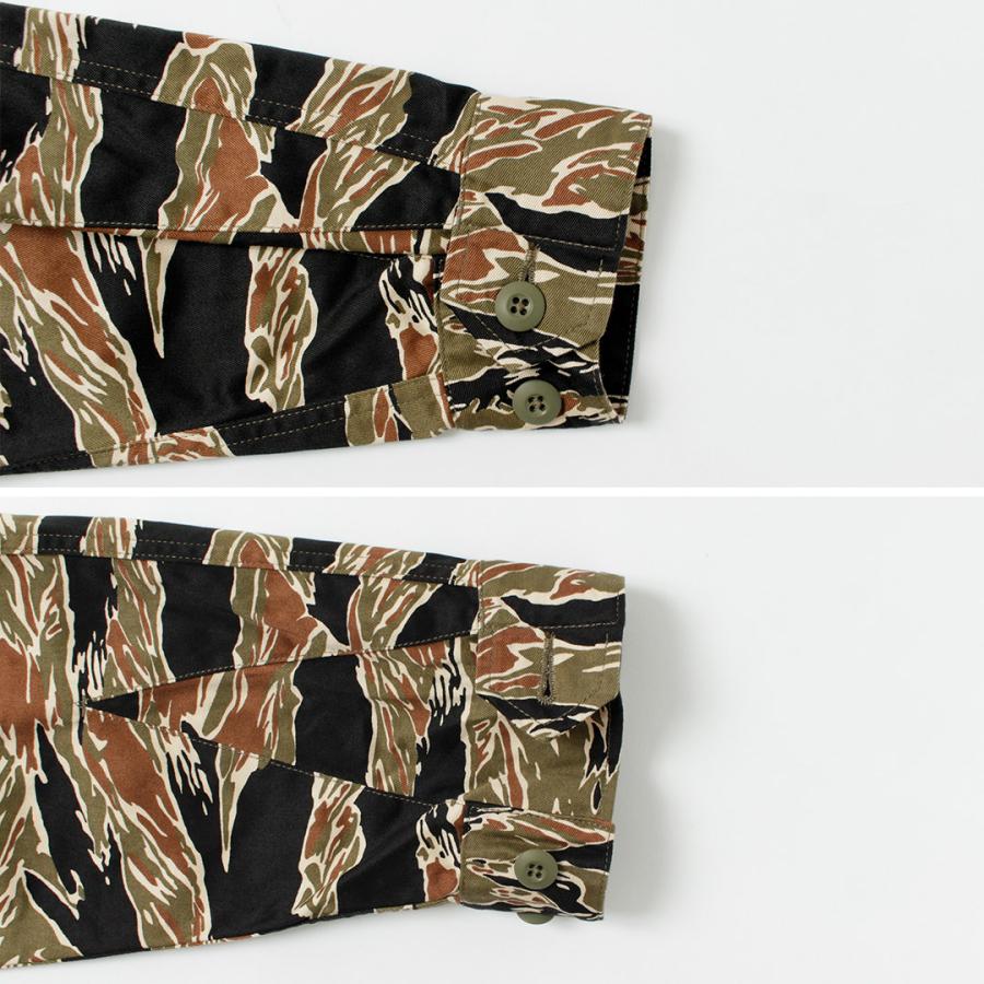 FOB FACTORY（FOBファクトリー） F2457 ジャングルファティーグ ジャケット カモ / メンズ アウター ミリタリー 迷彩 綿 日本製 | FOB FACTORY | 08