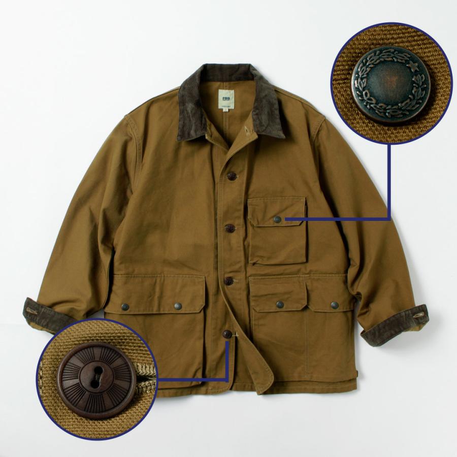 FOB FACTORY（FOBファクトリー） F2458 ダック ハンティングジャケット / メンズ アウター ワーク 綿 日本製 DUCK HUNTING JKT | FOB FACTORY | 12