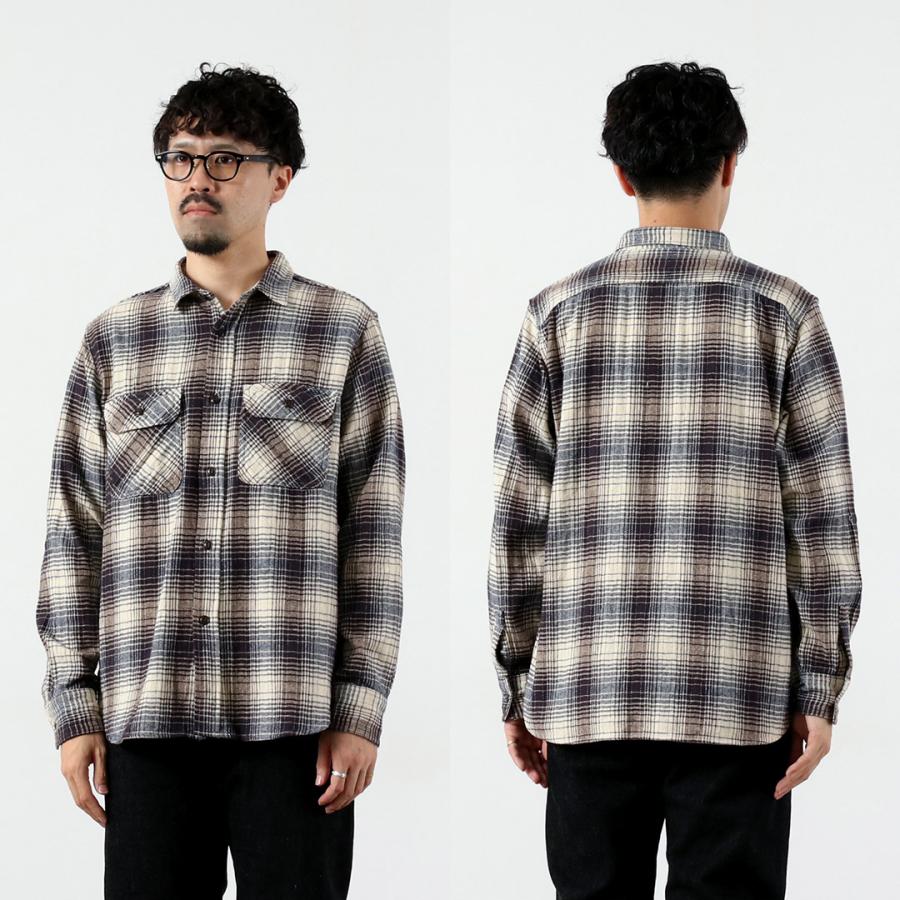 FOB FACTORY（FOBファクトリー） F3510 ヘビーネル ワークシャツ / ネルシャツ 羽織り メンズ 経年変化 日本製 | FOB FACTORY | 13