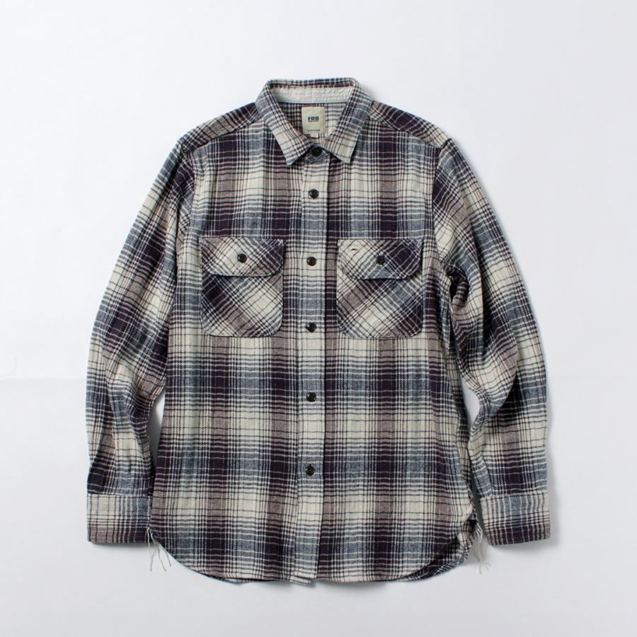 FOB FACTORY（FOBファクトリー） F3510 ヘビーネル ワークシャツ / ネルシャツ 羽織り メンズ 経年変化 日本製 | FOB FACTORY | 04