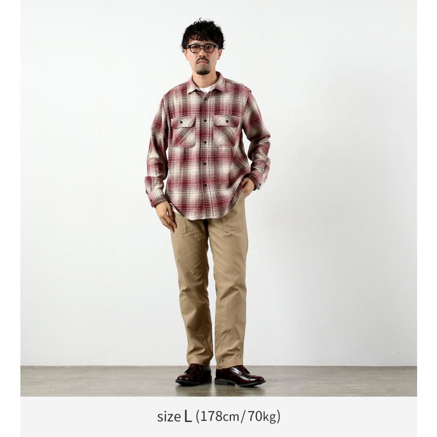 FOB FACTORY（FOBファクトリー） F3510 ヘビーネル ワークシャツ / ネルシャツ 羽織り メンズ 経年変化 日本製 | FOB FACTORY | 05