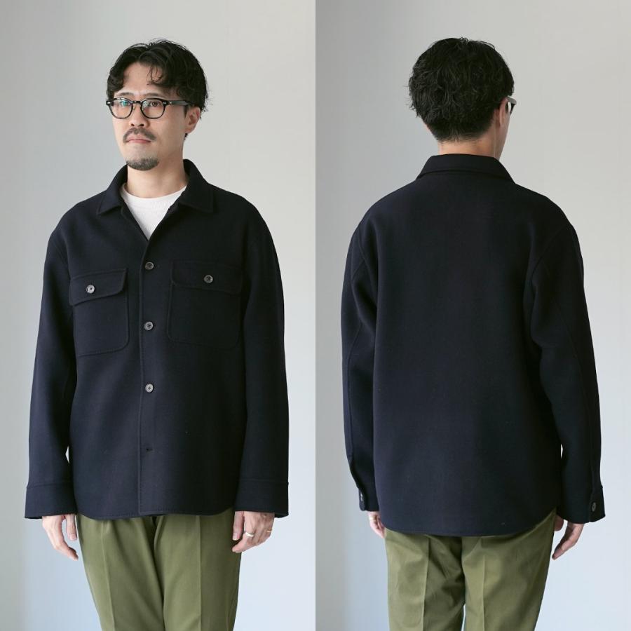 D.C.WHITE（ディーシーホワイト） ダブルフェイス CPOジャケット / メンズ ライトアウター 羽織 ウール W FACE CPO | D.C.WHITE | 13