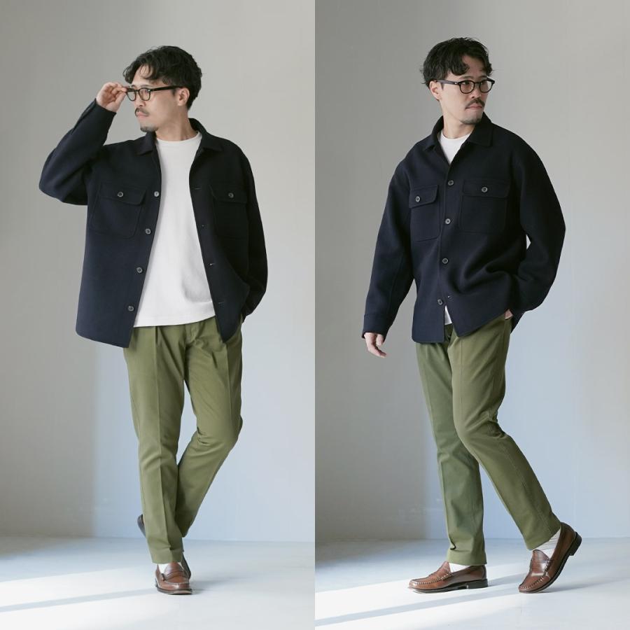 D.C.WHITE（ディーシーホワイト） ダブルフェイス CPOジャケット / メンズ ライトアウター 羽織 ウール W FACE CPO | D.C.WHITE | 14