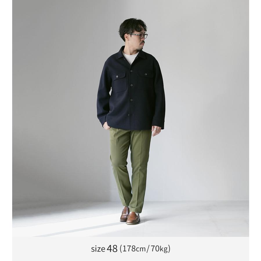 D.C.WHITE（ディーシーホワイト） ダブルフェイス CPOジャケット / メンズ ライトアウター 羽織 ウール W FACE CPO | D.C.WHITE | 03