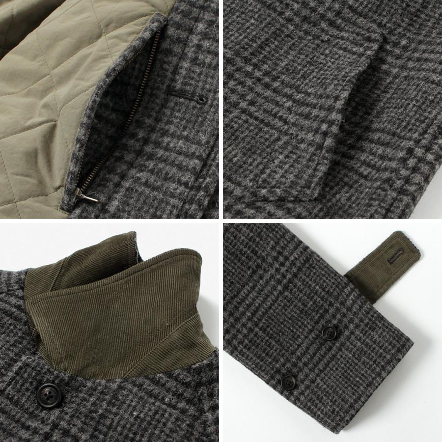 D.C.WHITE（ディーシーホワイト） ペンシルバニア ステンカラーコート / バルマカーンコート メンズ ウール チェック 日本製 | D.C.WHITE | 17