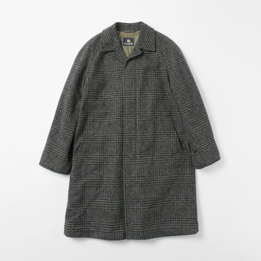 D.C.WHITE（ディーシーホワイト） ペンシルバニア ステンカラーコート / バルマカーンコート メンズ ウール チェック 日本製 | D.C.WHITE | 04