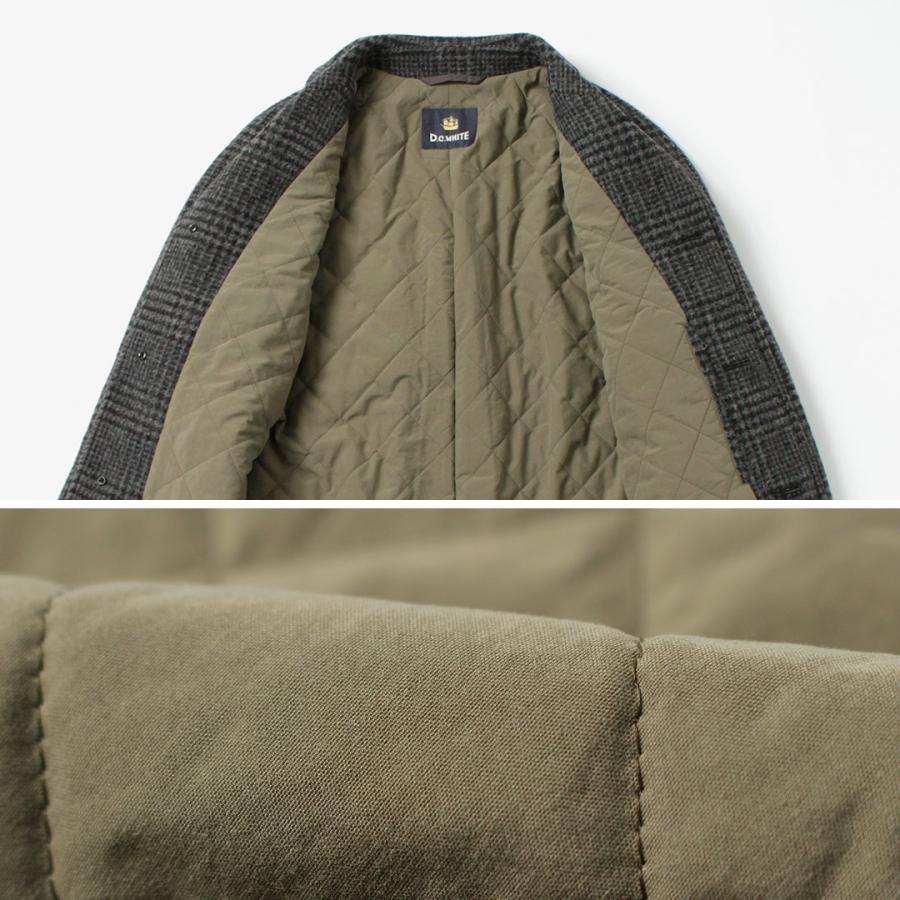 D.C.WHITE（ディーシーホワイト） ペンシルバニア ステンカラーコート / バルマカーンコート メンズ ウール チェック 日本製 | D.C.WHITE | 10