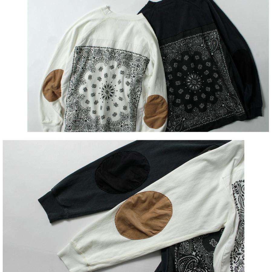 REMI RELIEF（レミレリーフ） SP加工8/-天竺エルボーパッチロンT （バンダナ） / メンズ 長袖 Tシャツ | REMI RELIEF | 13