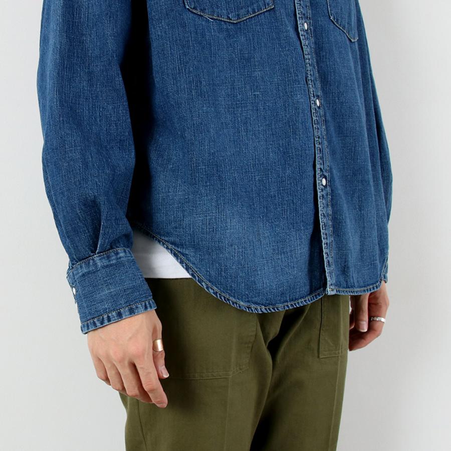 REMI RELIEF（レミ レリーフ） 8.5oz デニムウエスタンシャツ ノコギリ