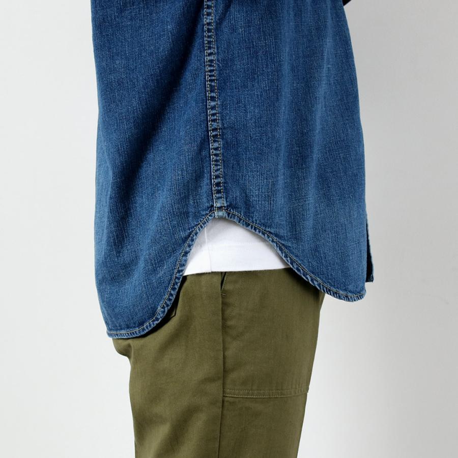 REMI RELIEF（レミレリーフ） 8.5oz デニムウエスタンシャツ ノコギリ型フラップ ユーズド / メンズ 長袖 日本製 ワークシャツ | REMI RELIEF | 13