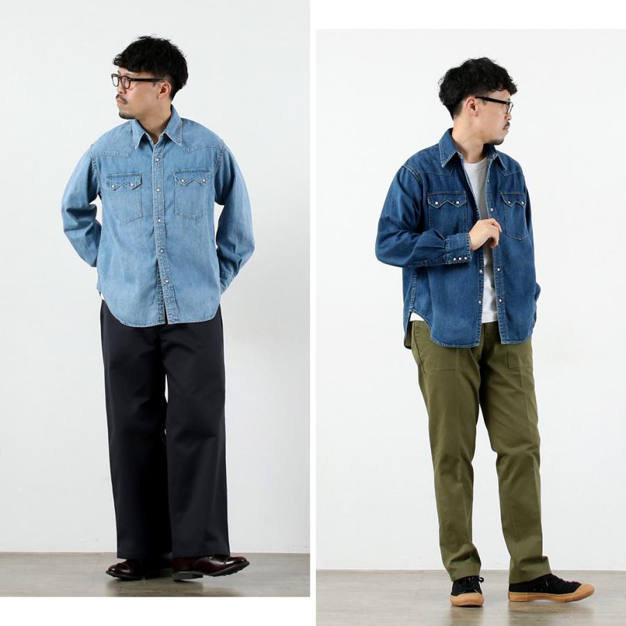 REMI RELIEF RELIEF（レミレリーフ） 8.5oz デニムウエスタンシャツ