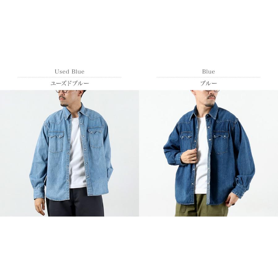 REMI RELIEF（レミ レリーフ） 8.5oz デニムウエスタンシャツ ノコギリ