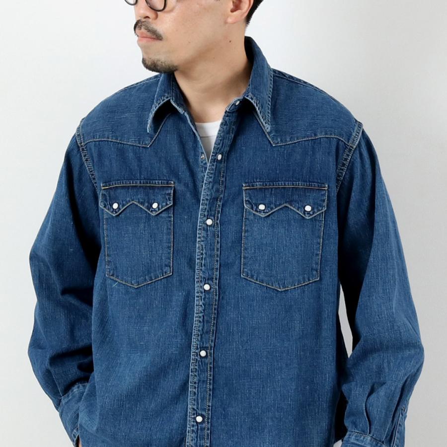 REMI RELIEF RELIEF（レミレリーフ） 8.5oz デニムウエスタンシャツ