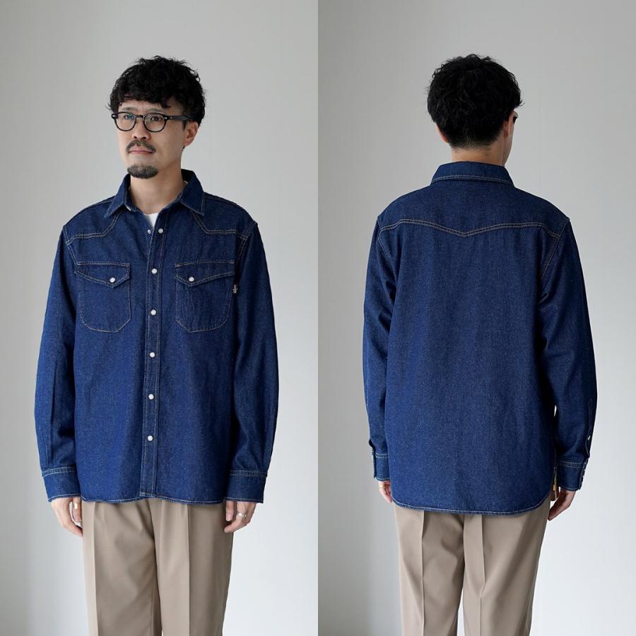 GOHEMP（ゴーヘンプ） 7.5ozデニム カウボーイシャツ / メンズ 長袖 刺繍 ヘンプ コットン 吸湿 速乾 COWBOY SHIRTS 7.5oz DENIM | GOHEMP | 12