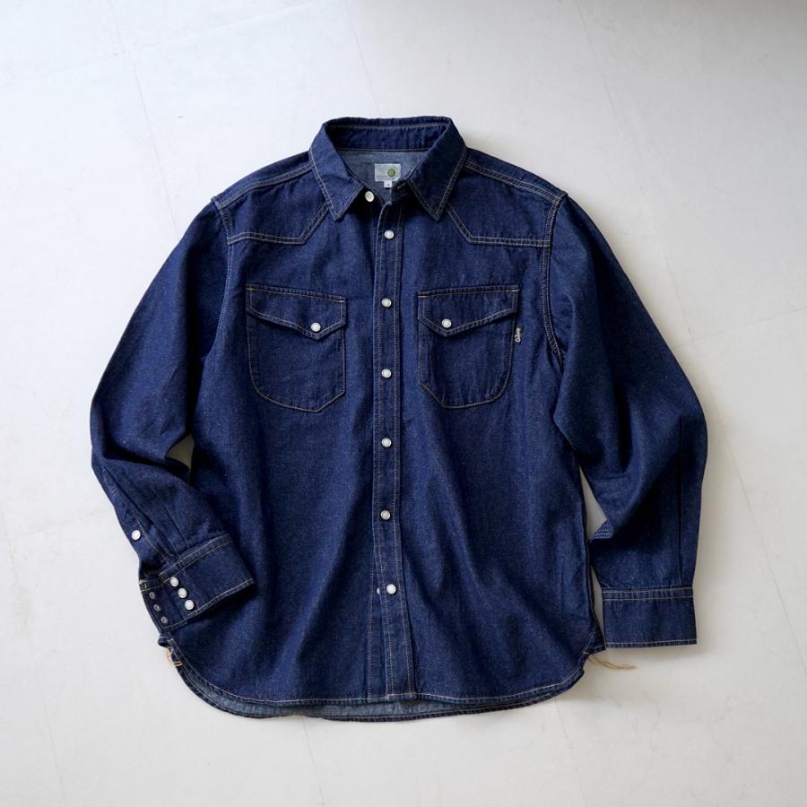 連休価格【ほぼ新品】SOPH FCRB デニムシャツ バックロゴ 長袖シャツ M GOHEMP（ゴーヘンプ） 7.5ozデニム カウボーイシャツ / メンズ 長袖