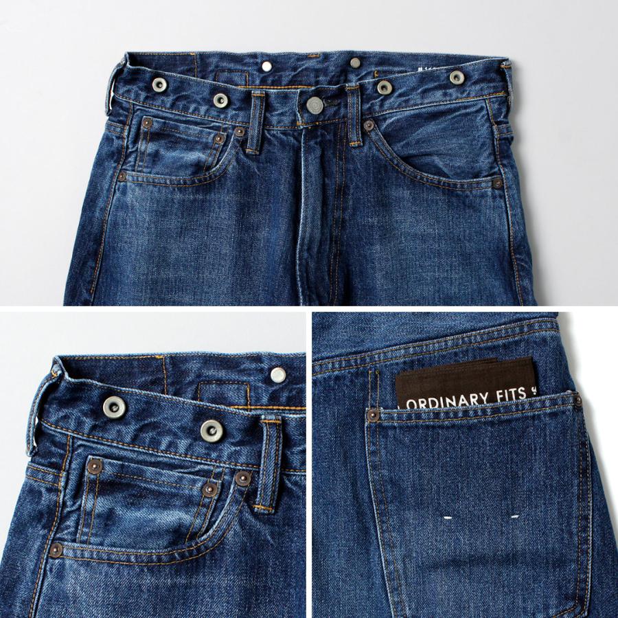 ORDINARY FITS（オーディナリーフィッツ） ワイドデニム ユーズド / セルビッジデニム テーパード インディゴ 日本製 メンズ | Ordinary fits | 13