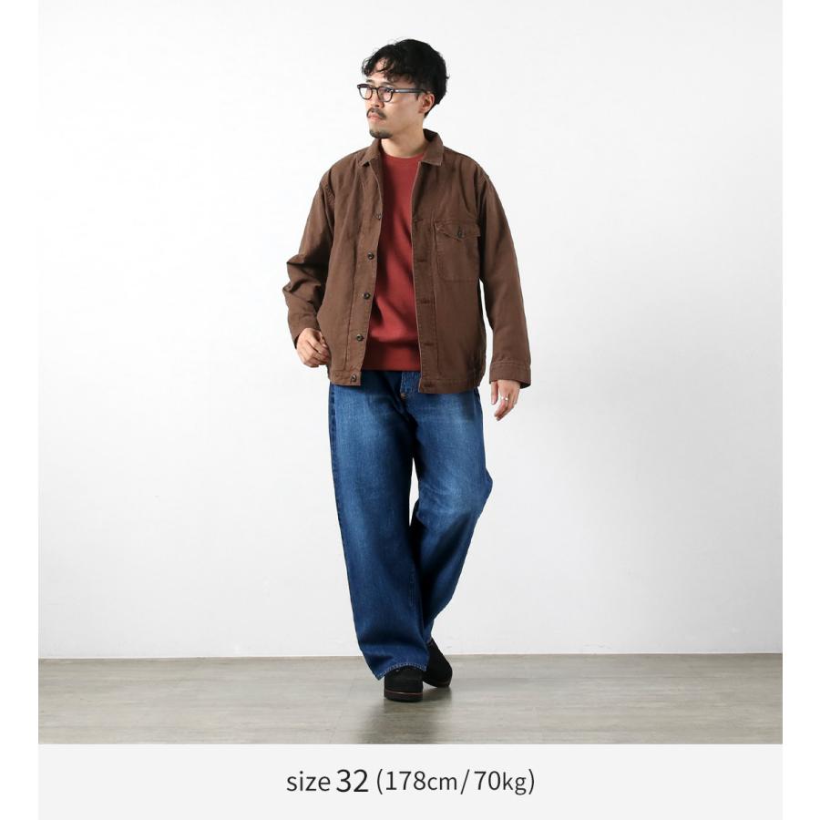 ORDINARY FITS（オーディナリーフィッツ） ワイドデニム ユーズド / セルビッジデニム テーパード インディゴ 日本製 メンズ | Ordinary fits | 03