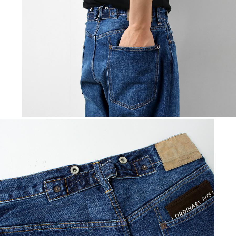 ORDINARY FITS（オーディナリーフィッツ） ワイドデニム ユーズド / セルビッジデニム テーパード インディゴ 日本製 メンズ | Ordinary fits | 08