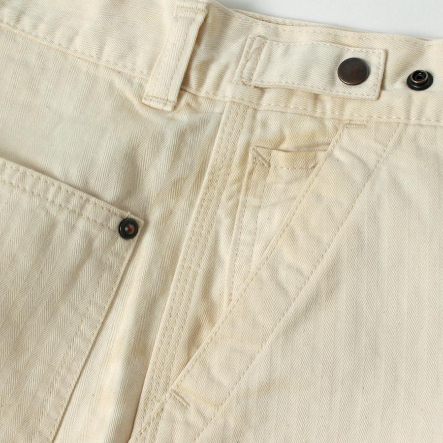 ORDINARY FITS（オーディナリーフィッツ）ベルパンツ / メンズ ワイド デニム ヘリンボーン ダック ユーズド 日本製 BELL PANTS | Ordinary fits | 15