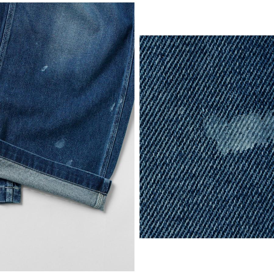 ORDINARY FITS（オーディナリーフィッツ）ベルパンツ / メンズ ワイド デニム ヘリンボーン ダック ユーズド 日本製 BELL PANTS | Ordinary fits | 12