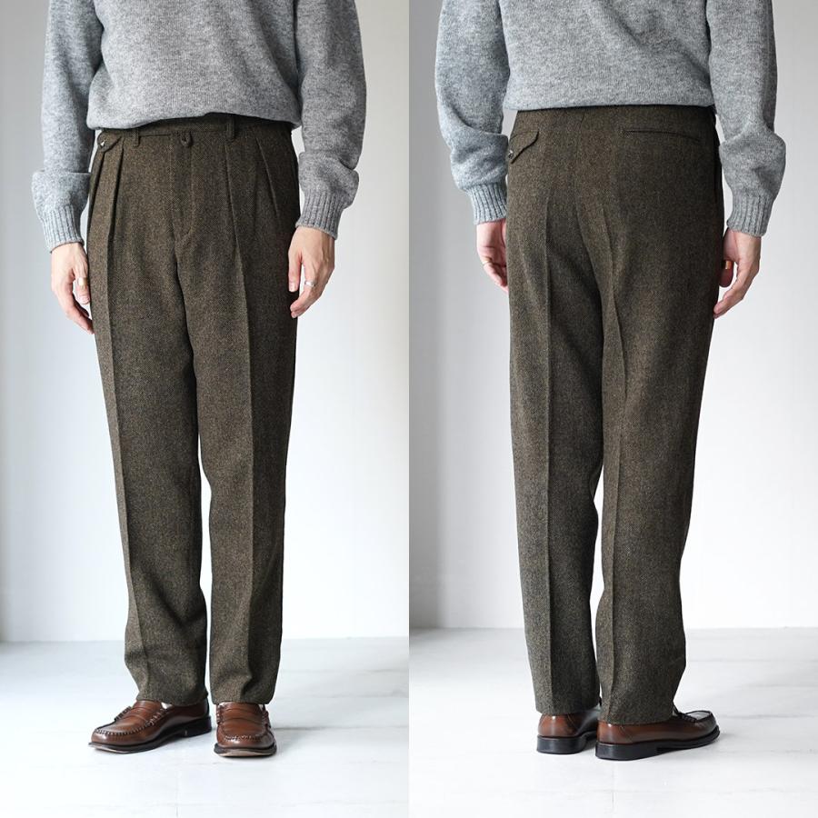 BARNSTORMER（バーンストーマー） ヘリンボンツイード スラックス / メンズ パンツ トラウザー ウール ドレスパンツ |  | 13