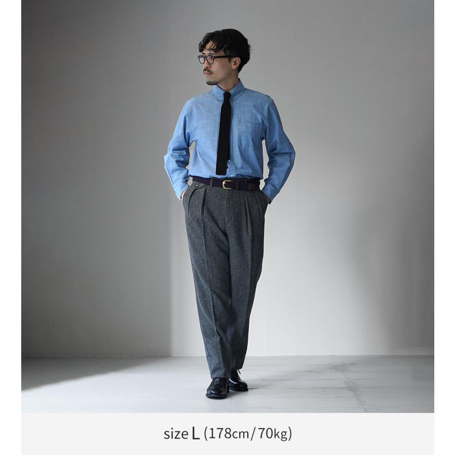 BARNSTORMER（バーンストーマー） ヘリンボンツイード スラックス / メンズ パンツ トラウザー ウール ドレスパンツ |  | 05