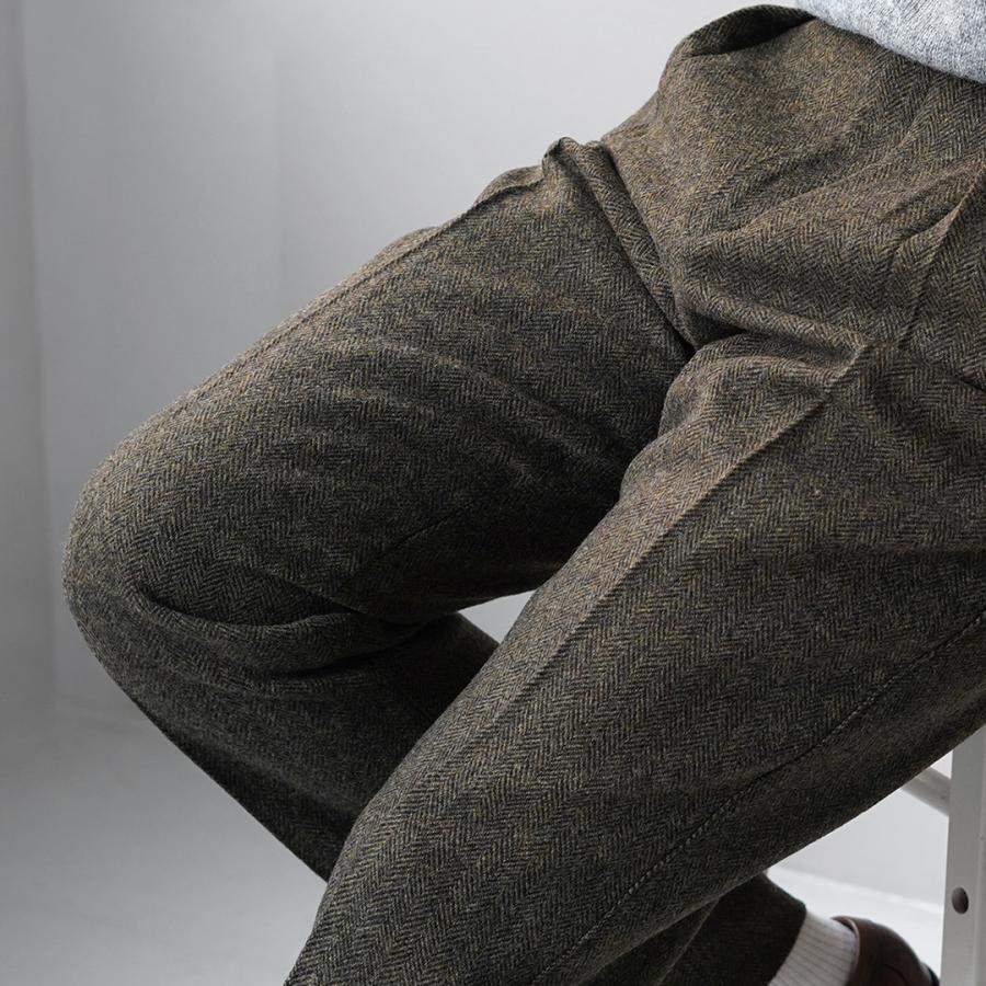 BARNSTORMER（バーンストーマー） ヘリンボンツイード スラックス / メンズ パンツ トラウザー ウール ドレスパンツ |  | 08