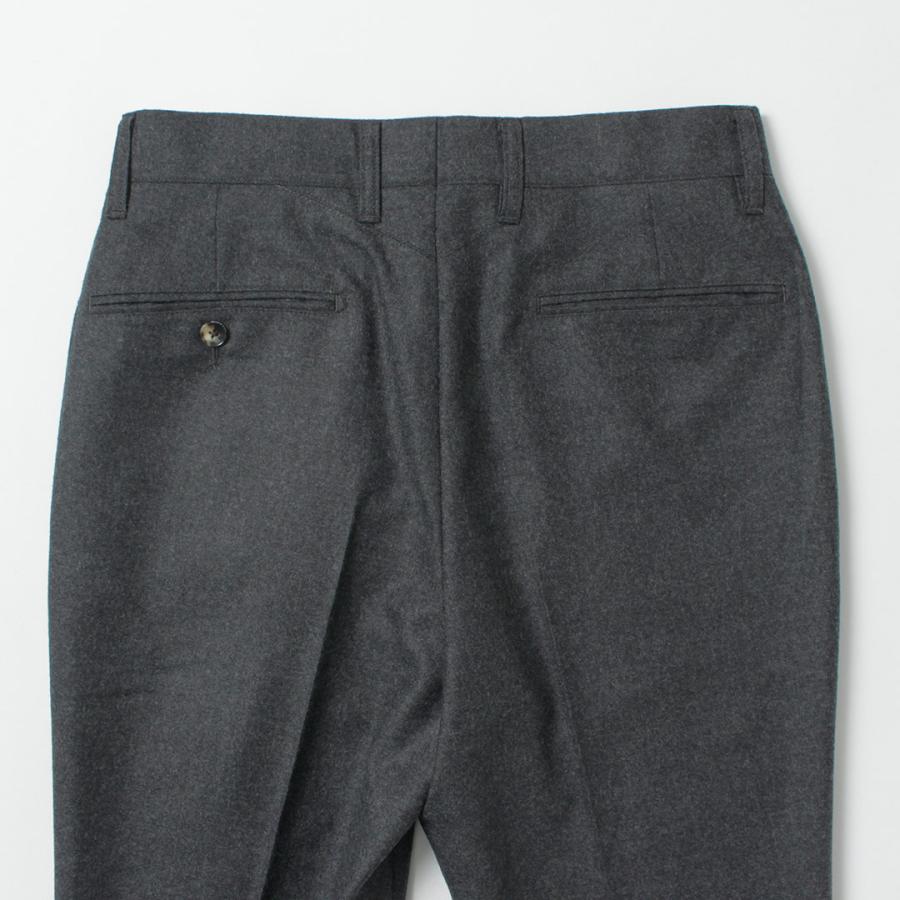 BARNSTORMER（バーンストーマー） サキソニーフラノ フラットフロント トラウザー / スラックス パンツ メンズ ノータック 日本製 |  | 13
