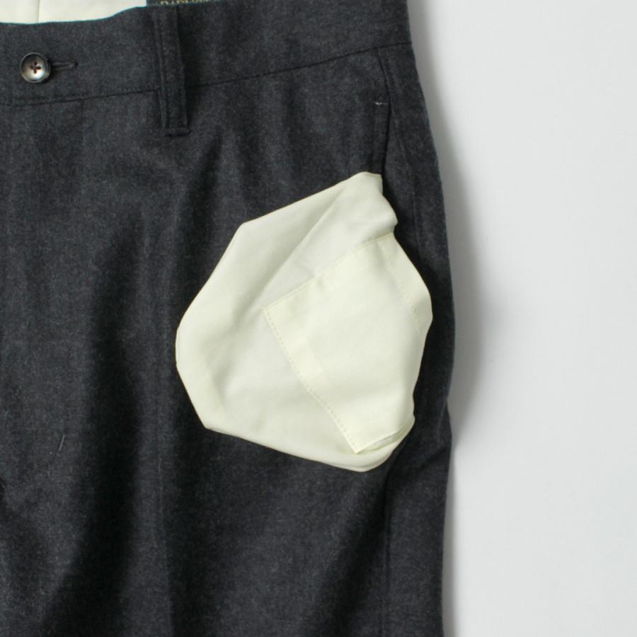 BARNSTORMER（バーンストーマー） サキソニーフラノ フラットフロント トラウザー / スラックス パンツ メンズ ノータック 日本製 |  | 12