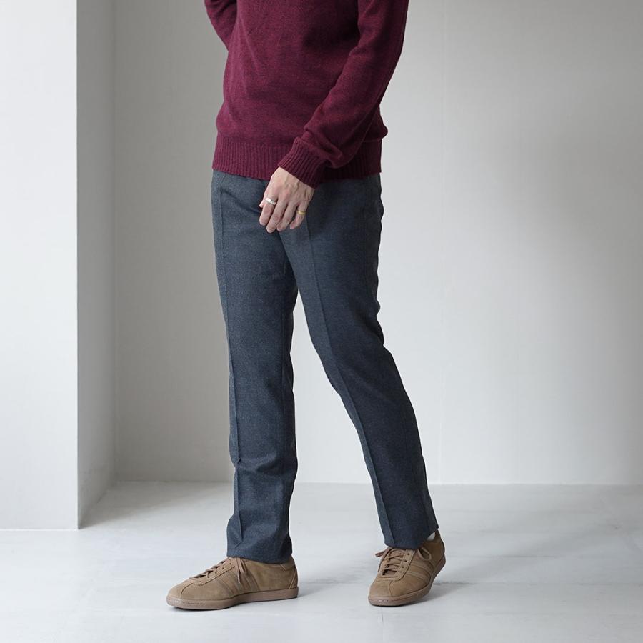 BARNSTORMER（バーンストーマー） サキソニーフラノ フラットフロント トラウザー / スラックス パンツ メンズ ノータック 日本製 |  | 17