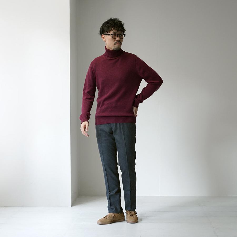 BARNSTORMER（バーンストーマー） サキソニーフラノ フラットフロント トラウザー / スラックス パンツ メンズ ノータック 日本製 |  | 06