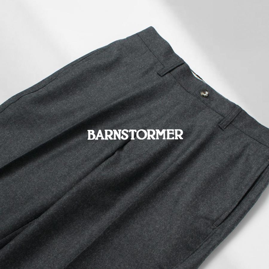 BARNSTORMER（バーンストーマー） サキソニーフラノ フラットフロント トラウザー / スラックス パンツ メンズ ノータック 日本製 |  | 07