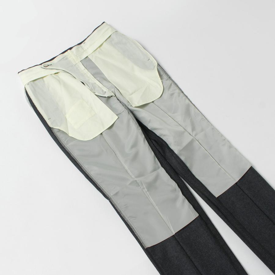 BARNSTORMER（バーンストーマー） サキソニーフラノ フラットフロント トラウザー / スラックス パンツ メンズ ノータック 日本製 |  | 09