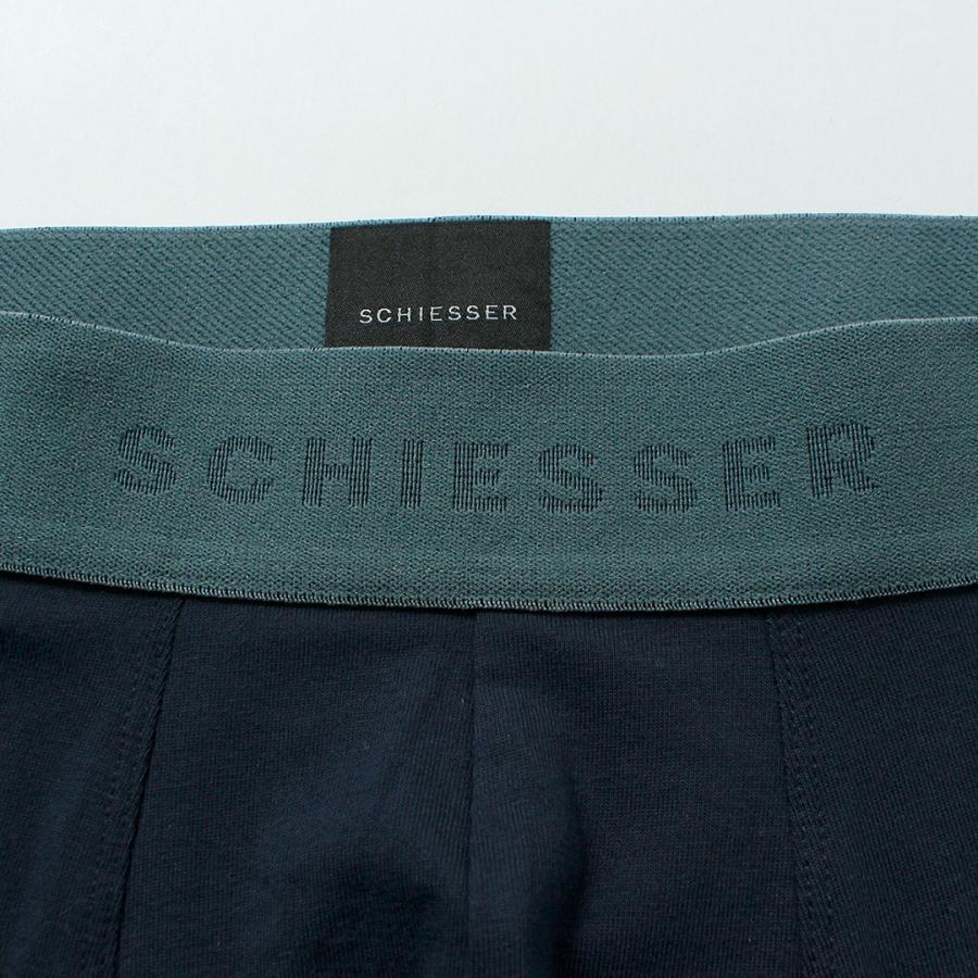 SCHIESSER（シーサー） ロゴ ボクサーパンツ / メンズ 3枚セット アンダーウェア 下着 無地 綿 コットン ストレッチ 3枚1組 | Schiesser | 12